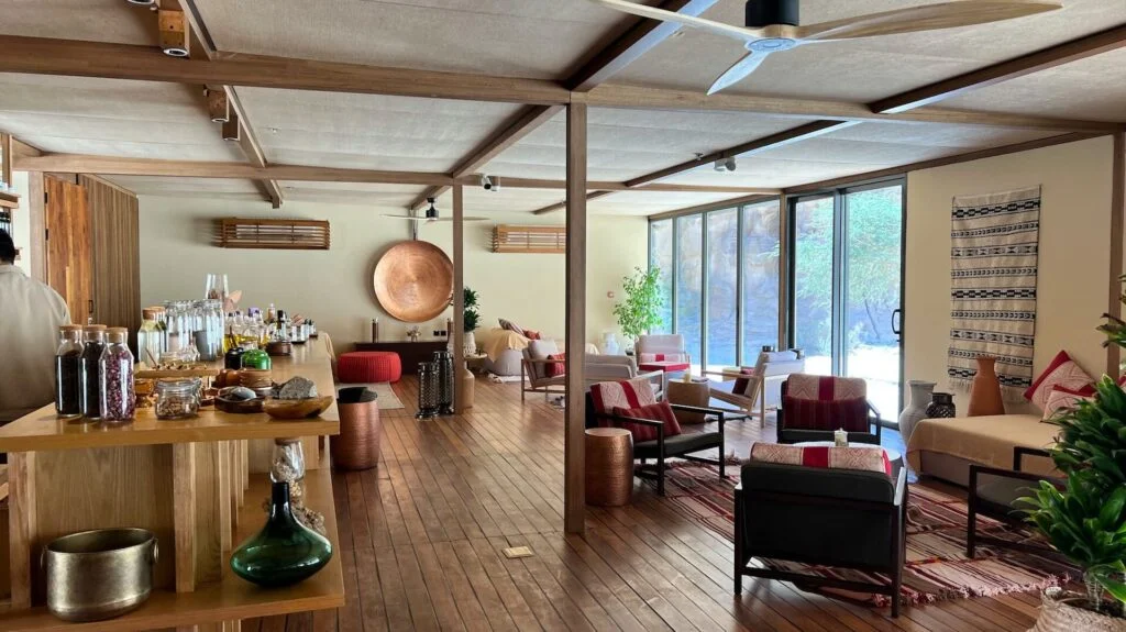 Intérieur d’une location de vacances avec cuisine