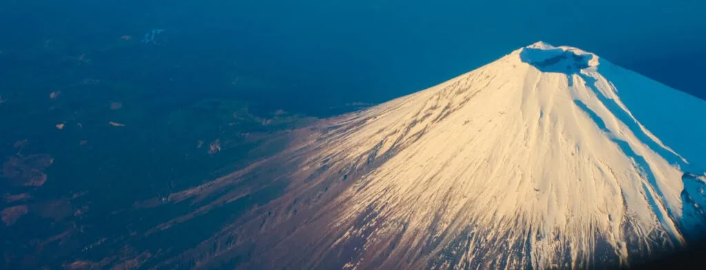 Mont Fuji vu pendant un itinéraire d’un mois au Japon